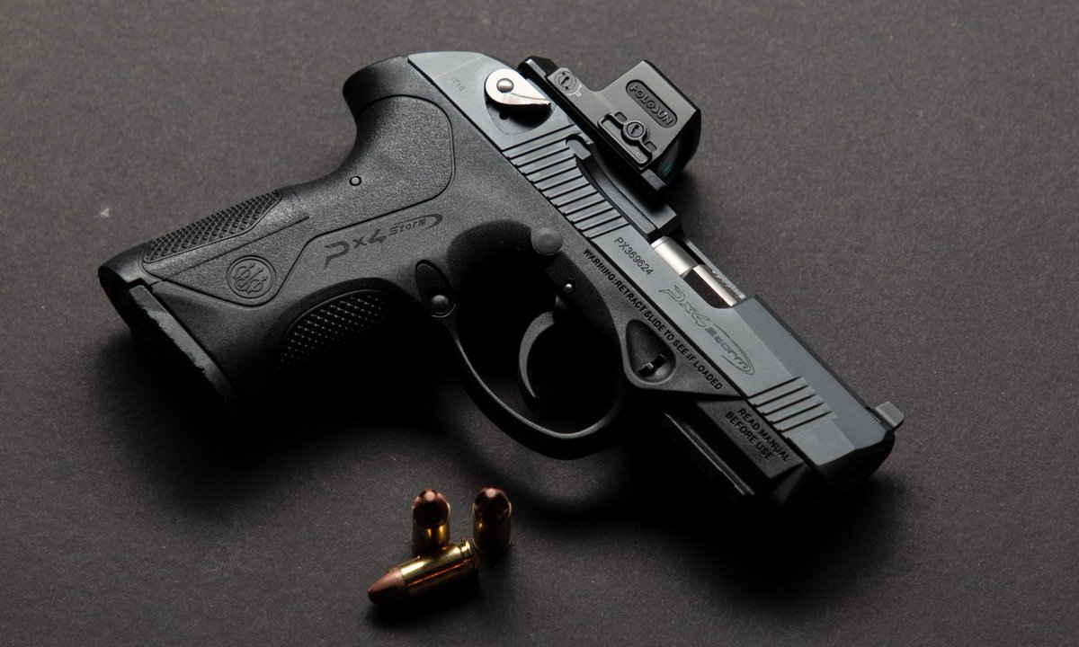 Firearms_Depot's tweet image. The Beretta PX4 just leveled up 🔥 Langdon Tactical trigger upgrade, new sights, and a spurless hammer—because why not make it even cooler? #BerettaPX4 #TriggerUpgrade #LTTMagic #GunLife #2A #PistolPerfection