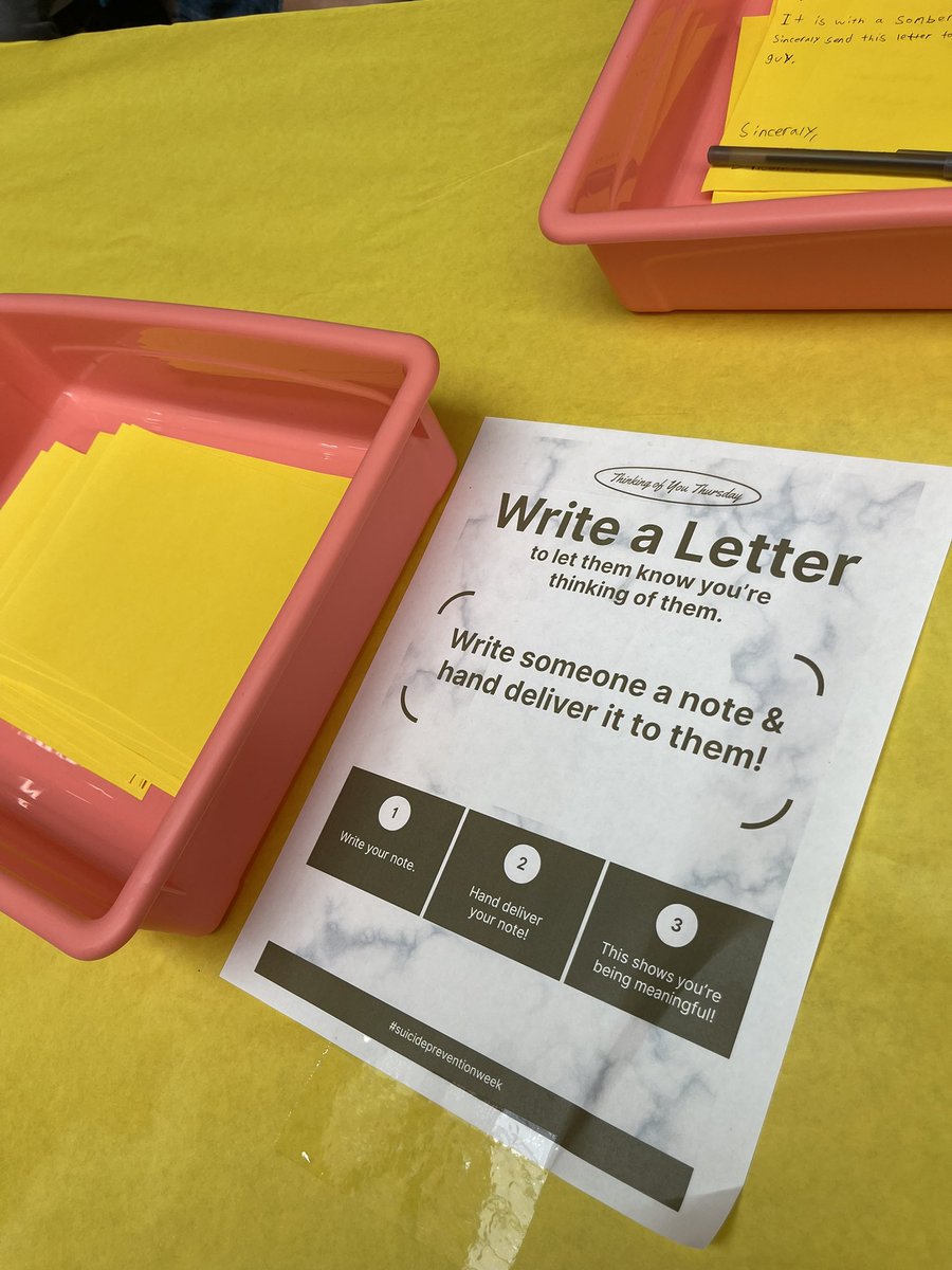 Spread kindness and let someone know you’re thinking of them today!! 💛