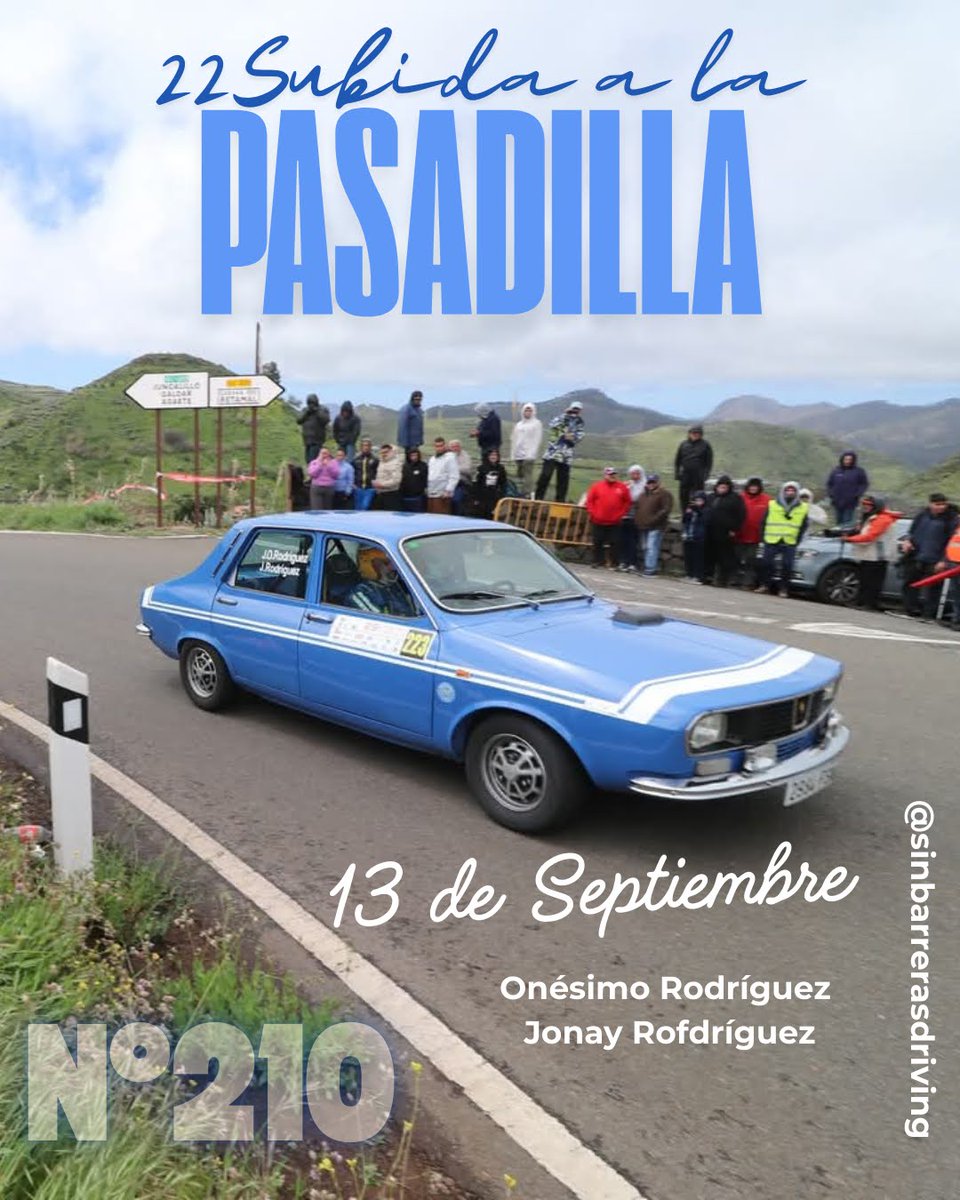 🚗💨 22ª Subida a La Pasadilla

Sin Barreras Driving
Con enorme cariño y admiración para Onésimo y Jonay, ejemplos de superación y pasión por el automovilismo.

 ❤️🏁
¡Gracias por inspirarnos cada día!

#SubidaLaPasadilla #SinBarrerasDriving #DeporteInclusivo   #Automovilismo