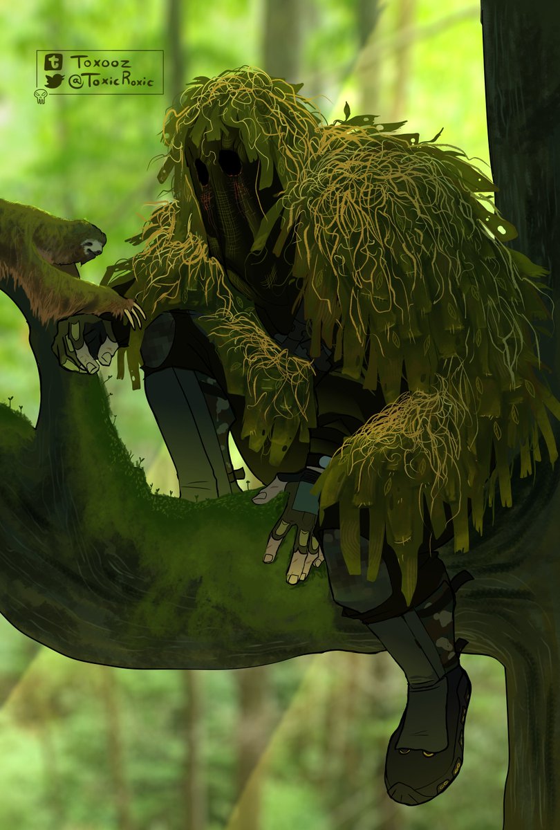 ToxicRoxic's tweet image. when u get to the ambush spot too early and have to befriend the locals🦥 #König #konigcod