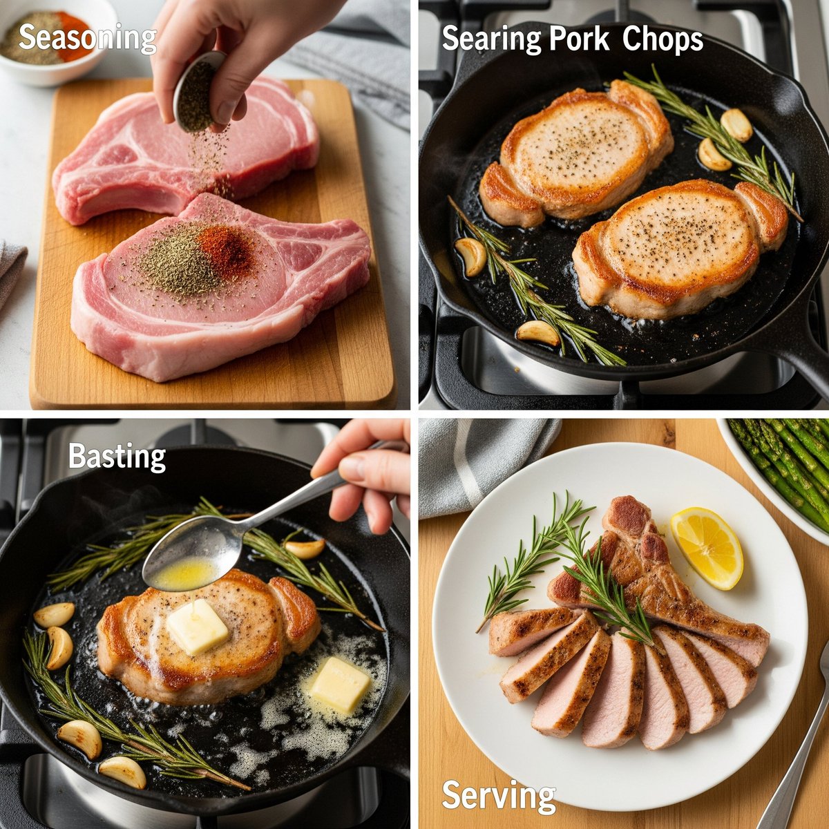 SimmerRecipes's tweet photo. Ingredients
Pork Chops
4 pieces Boneless pork chops
Seasonings
1 tsp  Salt
1 tsp Pepper
1 tsp Garlic powder
1 tsp Smoked paprika (optional) Adds a smoky flavor
Other Ingredients
1 tbsp Olive oil For drizzling on the pork chops https://t.co/K0i7SpnmIp