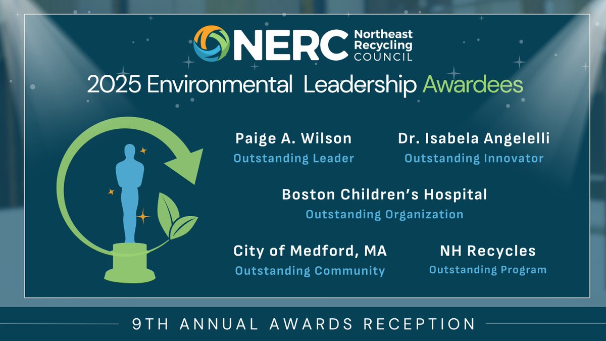We are excited to announce the 2025 ELA Honorees! Join us on 10/7 at the Hyatt Regency Boston Harbor to celebrate their achievements. lnkd.in/ekzuZq8G Paige Wilson of <a href="/NHDES/">NH Dept Env Services</a>, <a href="/BostonChildrens/">Boston Children's</a>, <a href="/MedfordMass/">Medford, Mass</a>, NHRecycles, &amp; Dr. Isabela Angelelli of <a href="/ChildrensPgh/">UPMC Children's Hospital of Pittsburgh</a>.