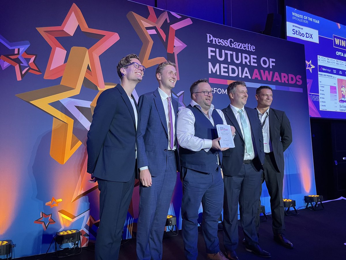 <a href="/pugpig/">pugpig</a> <a href="/guardian/">The Guardian</a> <a href="/FT/">Financial Times</a> <a href="/tickaroo/">Tickaroo Live Blog</a> <a href="/DailyMail/">Daily Mail</a> <a href="/TeessideLive/">Teesside Live</a> <a href="/prospect_uk/">Prospect</a> <a href="/politico/">POLITICO</a> <a href="/theleaduk/">theleaduk.bsky.social | theleaduk.substack.com</a> <a href="/newlinesmag/">New Lines Magazine</a> <a href="/TheSun/">The Sun</a> <a href="/thetimes/">The Times and The Sunday Times</a> <a href="/KyivIndependent/">The Kyiv Independent</a> <a href="/StiboDX/">Stibo DX</a> <a href="/JewishChron/">The Jewish Chronicle</a> Well done to <a href="/OptaAnalyst/">Opta Analyst</a> named Website of the Year (Specialist/B2B) for 2025! #FutureMediaAwards sponsored by <a href="/StiboDX/">Stibo DX</a>