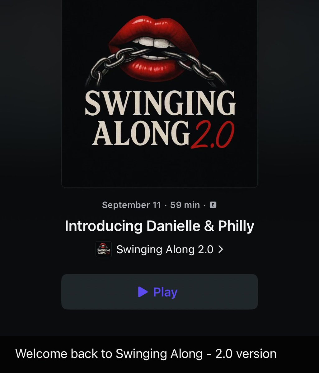 SwingingAlong69's tweet photo. Did you miss us? 

We missed you! 

We’re back and things are definitely different…perhaps even a little more kinkier and twisted? 

New episode is out now https://t.co/mbncJQCeYA