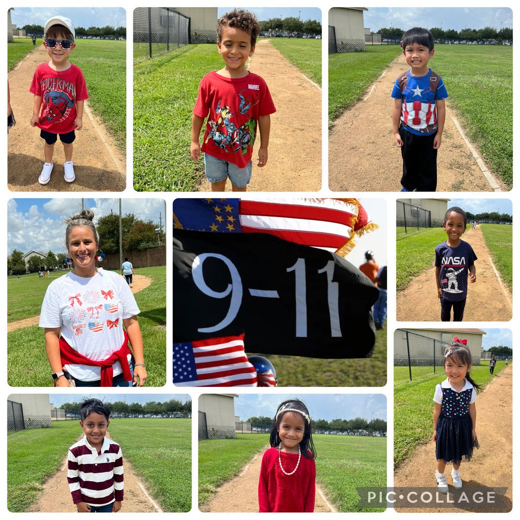 Thanks, Mrs. Gillie, for sharing some more great pics of your students honoring those who died on September 11th.  #WilderWolves #BuildingBrightFutures #AllinAlvinISD