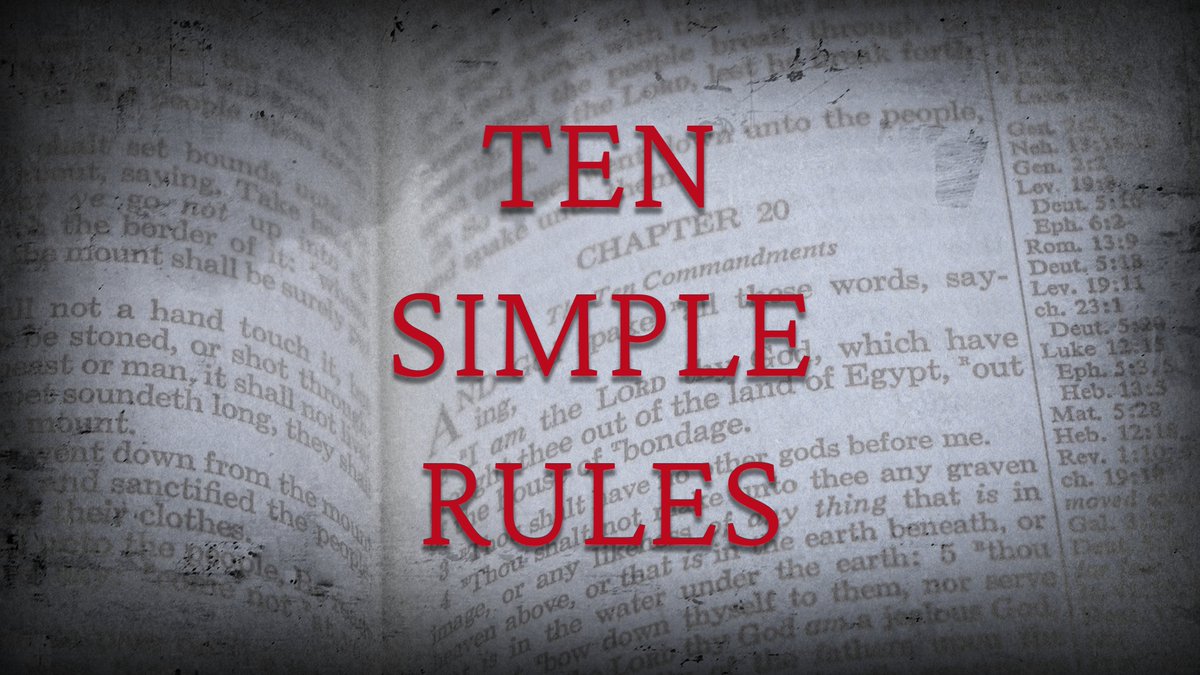 NDCChurchFl's tweet image. This weekend, we are beginning a new series titled "Ten Simple Rules."

We will be studying Exodus 20.