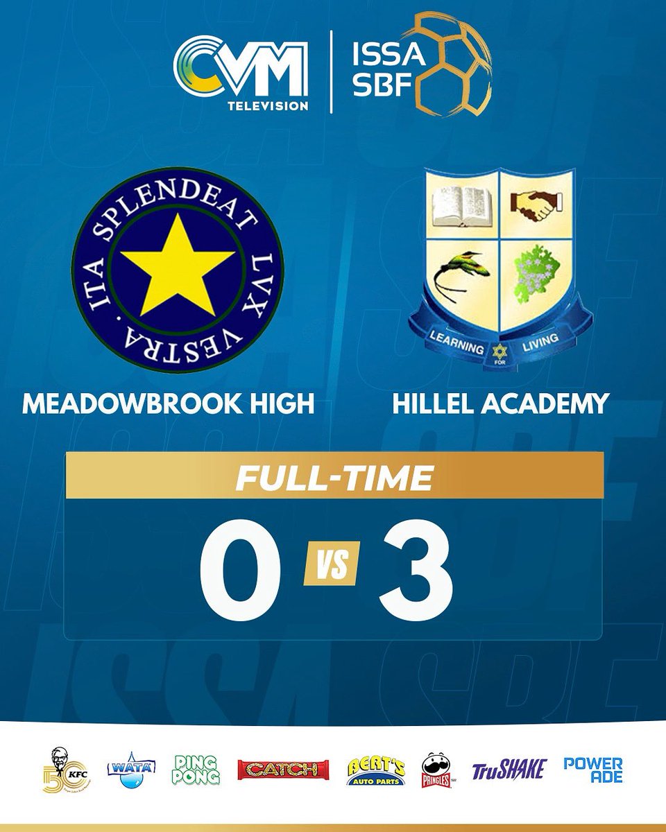 CVMTV's tweet photo. ๐ฅ History made! ๐ฅ
Hillel Academy announce themselves in the Manning Cup with a commanding 3โ0 victory over Meadowbrook High on debut!
Did you see this one coming?
#ISSASBF2025 #ManningCup #CVMTV https://t.co/gd6LzC90yI