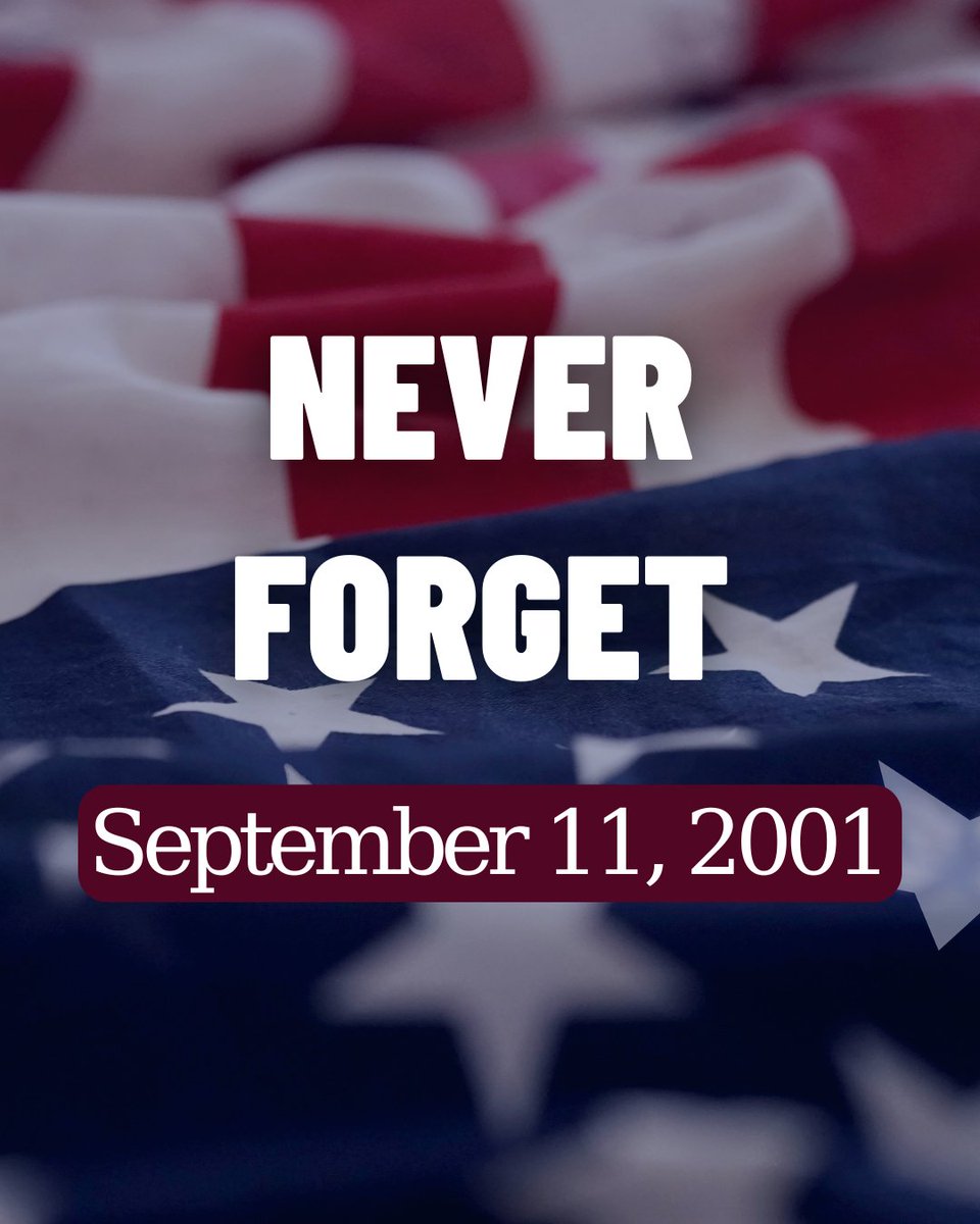 Today, we honor the courage, selflessness, and resilience shown on September 11, 2001. May we pause to remember every life taken and recommit to solidarity, service, and compassion. #NeverForget