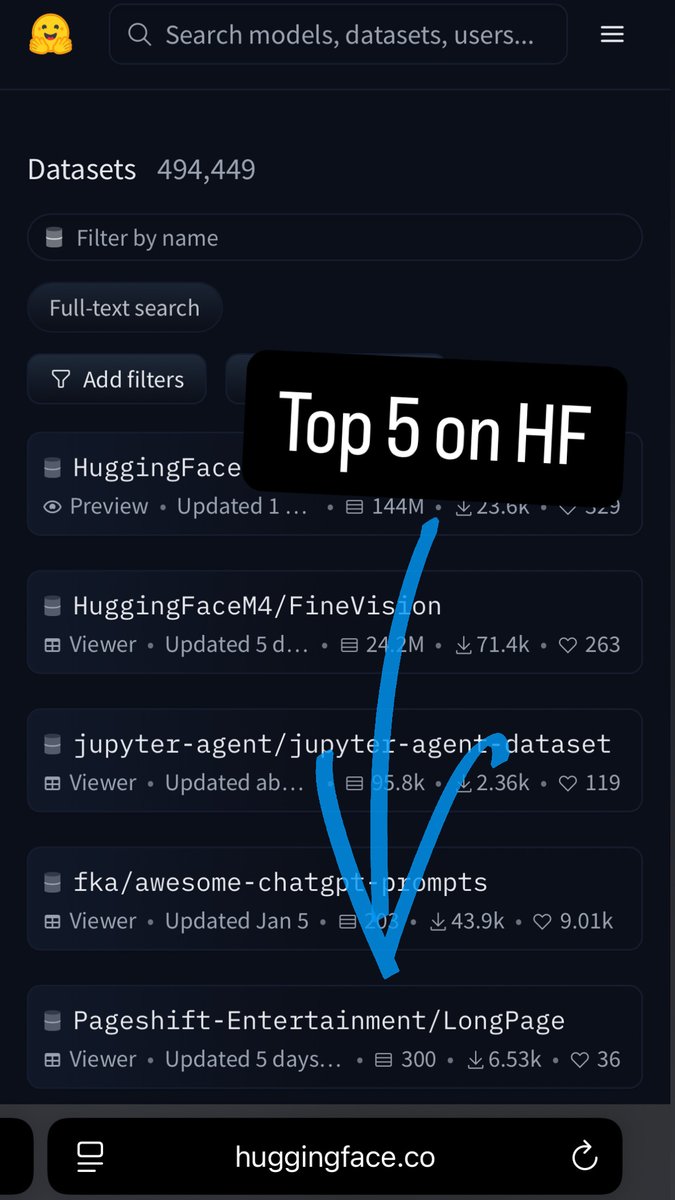Let the numbers speak for themselves: our newly published dataset ranks among Hugging Face’s Top 5.