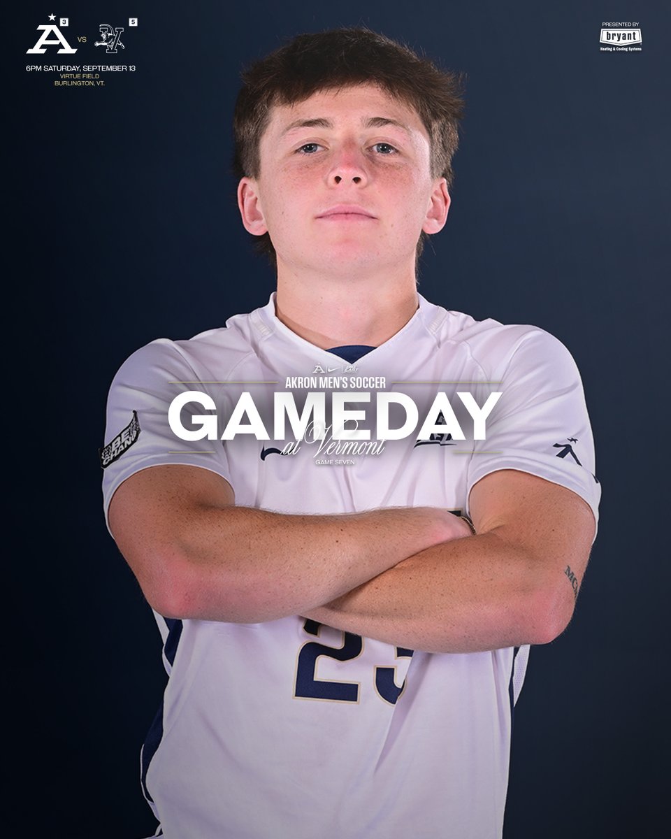 Akron Zips M Soccer (@zipsmsoc) on Twitter photo ⚽️ GAMEDAY ⚽️ <a href="/ZipsMSoc/">Akron Zips M Soccer</a> battles No. 5 <a href="/UVMmsoccer/">UVM Men's Soccer</a> at 6 pm
#GoZips | #MakeTheClimb | <a href="/ZipsMSoc/">Akron Zips M Soccer</a> 🦘
📅 Saturday (Sept. 13)
🕕 6:00 pm
📍 Burlington, Vt.
💻 Stats 👉 tinyurl.com/yqf9gl55
📺 Video 👉 tinyurl.com/2bpf74oy ⚽️ GAMEDAY ⚽️ <a href="/ZipsMSoc/">Akron Zips M Soccer</a> battles No. 5 <a href="/UVMmsoccer/">UVM Men's Soccer</a> at 6 pm
#GoZips | #MakeTheClimb | <a href="/ZipsMSoc/">Akron Zips M Soccer</a> 🦘
📅 Saturday (Sept. 13)
🕕 6:00 pm
📍 Burlington, Vt.
💻 Stats 👉 tinyurl.com/yqf9gl55
📺 Video 👉 tinyurl.com/2bpf74oy