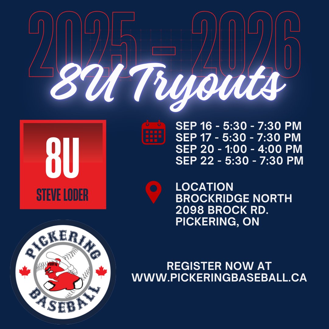 Pickering Baseball Association tweet media