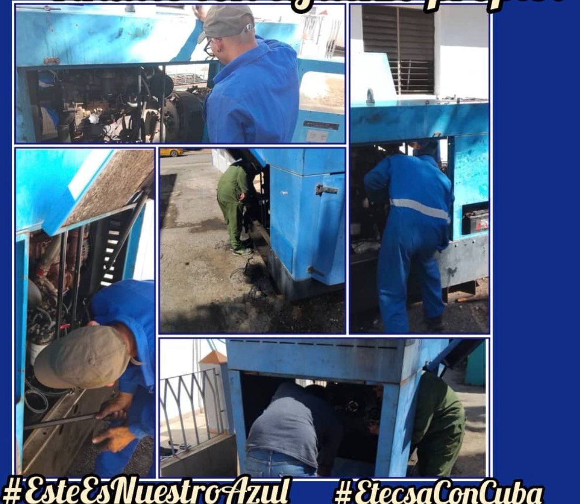 La recuperación de nuestros Grupos Electrógenos para garantizar el respaldo energético de los servicios de telecomunicaciones en 
<a href="/ETECSA_Cuba/">ETECSA</a>
 es tarea prioritaria de nuestros energéticos. En #PinardelRío se recupera el del CT #Viñales, seguimos avanzando. #EtecsaConCuba