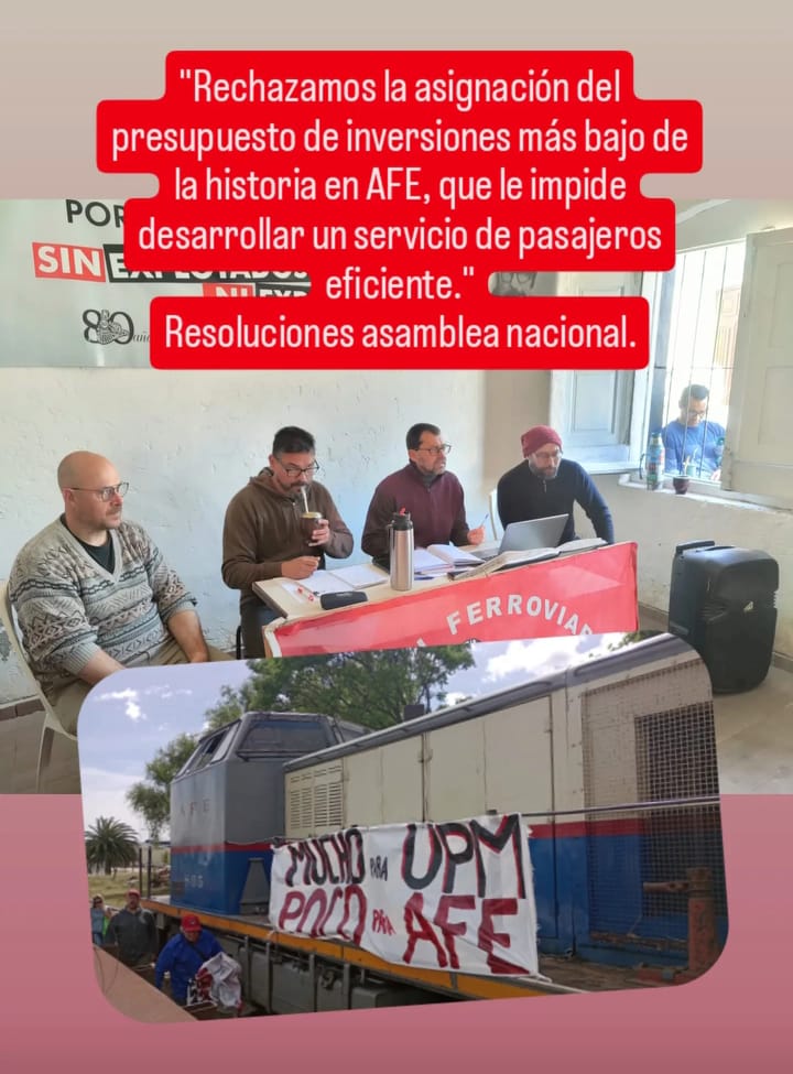 "Por un ferrocarril al servicio del pueblo"