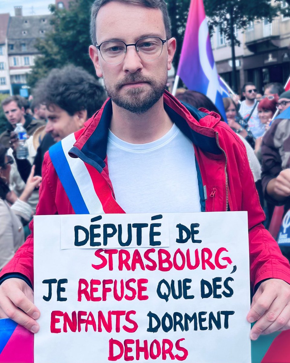 🔴 « Député de Strasbourg, je refuse que des enfants dorment dehors ».

En cette rentrée, plus de 2000 enfants dorment dehors en France, dont plusieurs dizaines à Strasbourg. 

👉 L’Etat doit prendre ses responsabilités, et les mettre à l’abri.