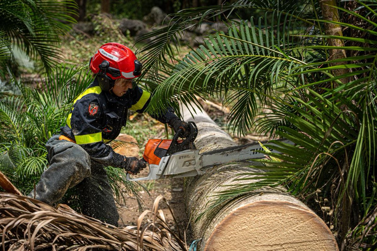 SecCivileFrance's tweet image. #JeudiPhoto 📸 Les sapeurs-sauveteurs de la Sécurité civile sont prêts à intervenir en France et partout dans le monde en moins de 3h pour faire face aux conséquences des catastrophes naturelles, comme ici lors du #CycloneBelal qui avait touché La Réunion en janvier 2024.