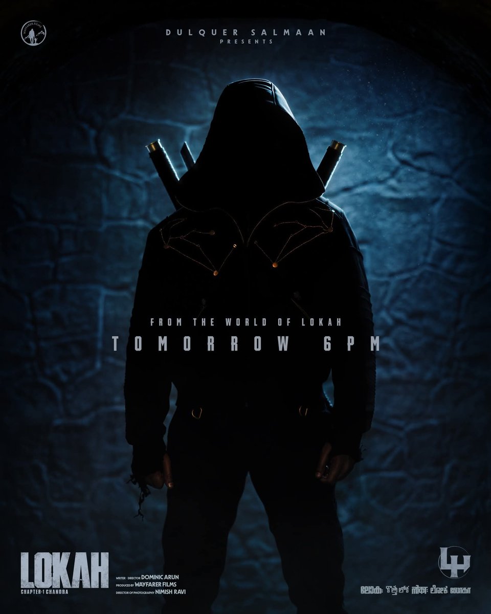 sarathalpy's tweet image. Tomorrow at 6 PM, the World of Lokah reveals its Secrets... Stay tuned!   

#Lokah #theyliveamongus @DQsWayfarerFilm @dulQuer