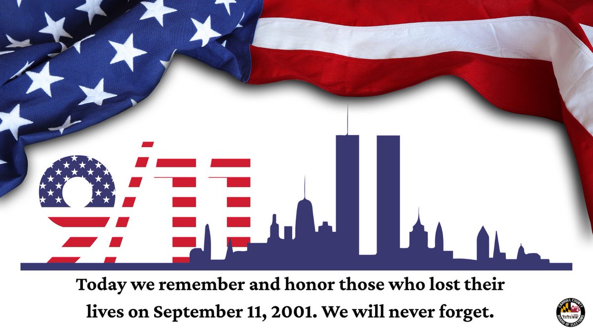 Today we remember and honor those who lost their lives on September 11, 2001. We will never forget.