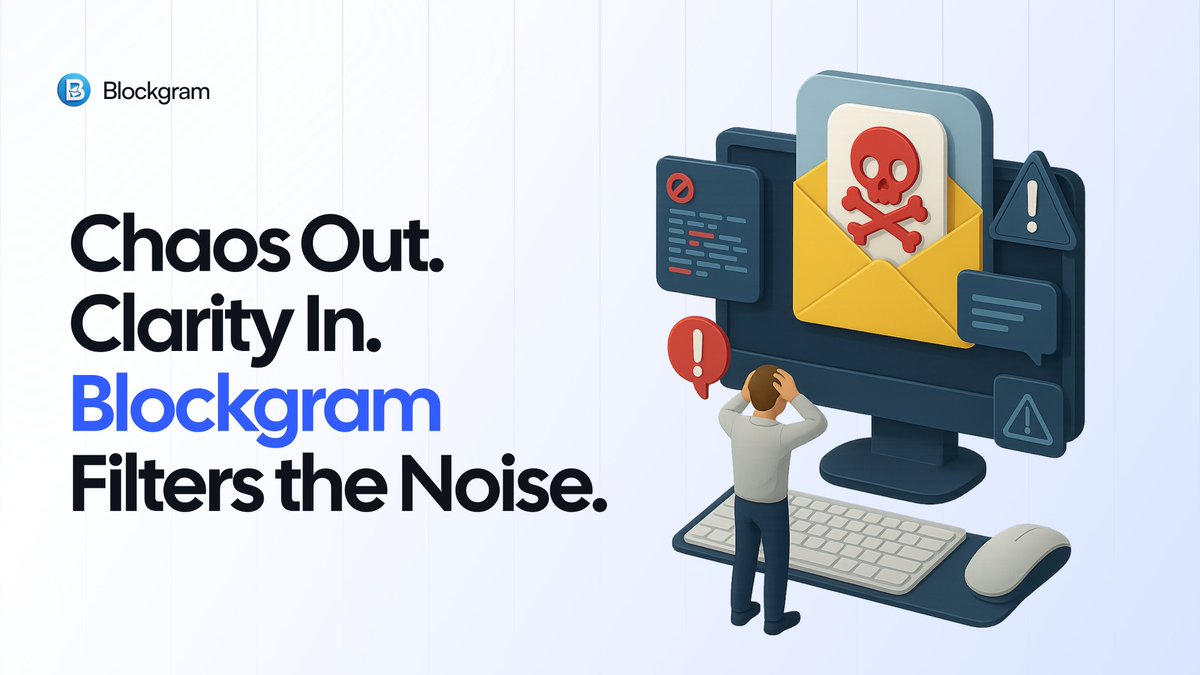 You came to Telegram for alpha.
You stayed trapped in scam bots, spam, and endless chaos. 💀
The noise killed the signal. The scams drained the trust.
Blockgram flips the script: AI-powered, scam-free, organized, crypto-native.
Your groups, your alpha - finally protected. 🚀