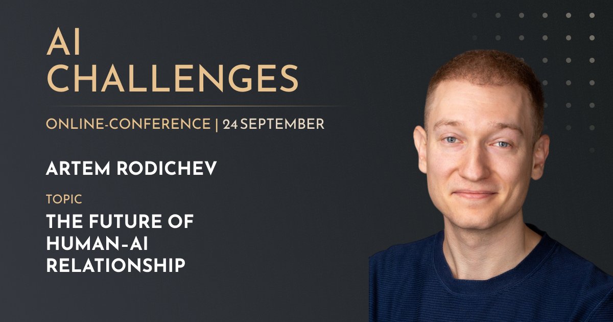 SelectiveVC's tweet image. Faces of AI Challenges Meet Artem Rodichev-Founder & CEO of Ex-human On Sept 24, his will explore how empathetic AI can reshape the future of human–AI interaction.
Register now 👉selectivevc.com/ai-challenges #AIChallenges #SelectiveVC #FutureOfAI #EmpatheticAI