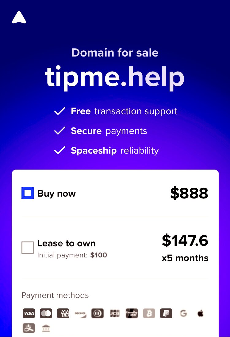 cryptoliban's tweet image. 💁‍♂️ Tipme.help

#help #helpcommunity #helping #helpothers #tipme #tip #TipsCrypto  #Domainnames #DomainForSale