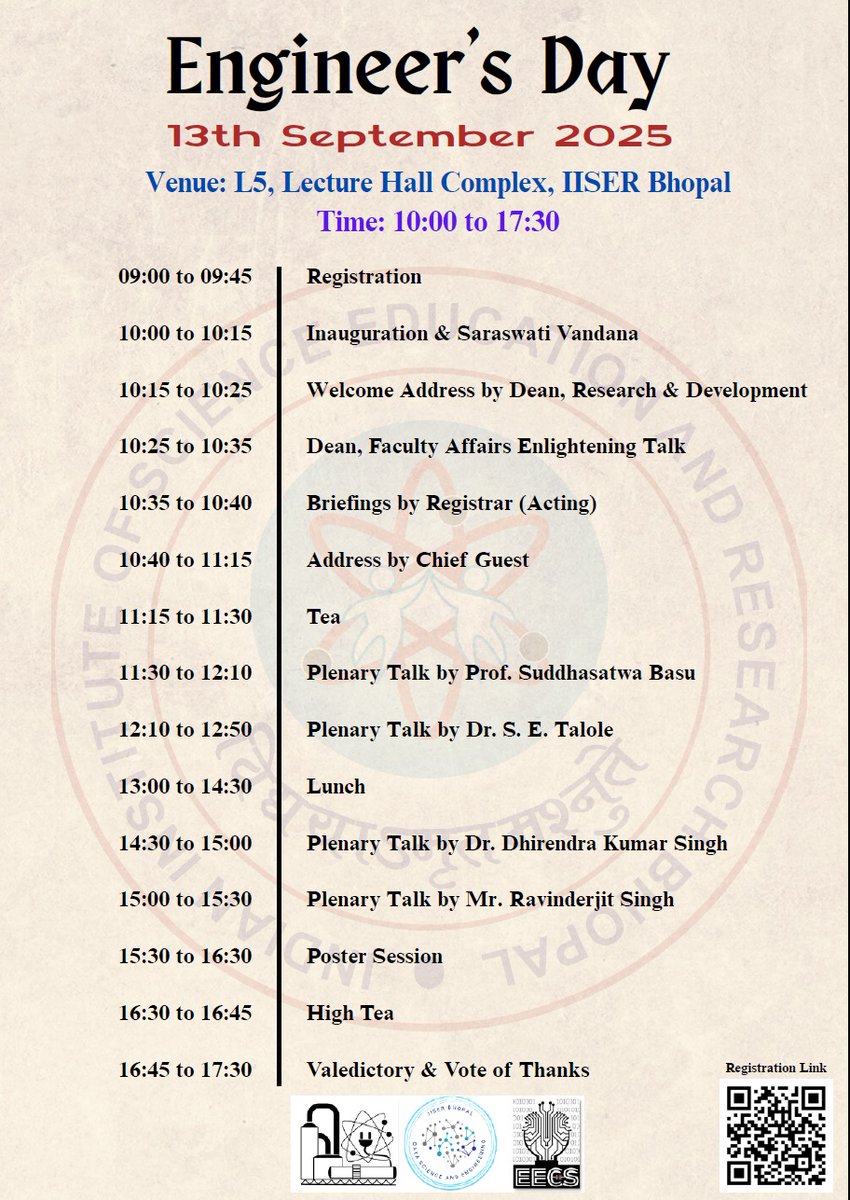 Chemical Engineering, IISER Bhopal tweet media