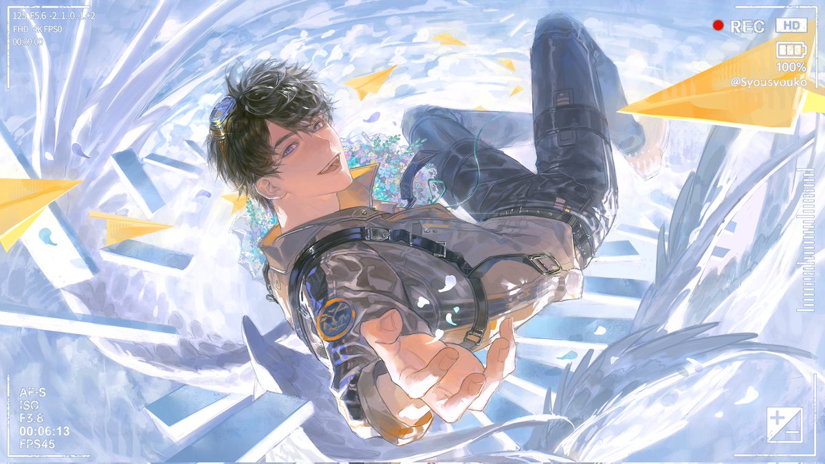 #Caleb #マヒル #夏以昼 
何为自由

建设了飞翔于天际线云端之上的夏以昼
也是我理解记忆中那个无拘无束任由自在的夏以昼

是曼奇大作业1
感谢助教教我画画

细化塑造了很久，甚至自己推翻重画了很多次了，过程很是艰辛了，但是感觉努力也是有了进步

最后祝学习期间努力的自己生日快乐，画技大涨