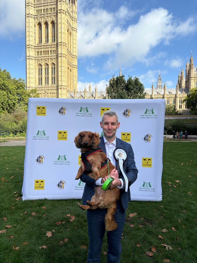 WillForster's tweet photo. Thank you to @DogsTrust & @TheKennelClubUK, Toffee and I had a great time at Westminster Dog of the Year! #WDOTY
Lovely to see so many MPs with their four-legged friends. We may not have taken home a prize, but Toffee certainly didn’t leave with his tail between his legs! 🐶 https://t.co/P6YeUGOSpV