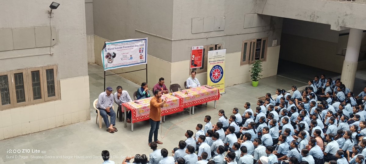 nsspodnh's tweet photo. *"Stay Connected Stay Strong - Every Life Matters "*
"World Sucide Prevention Day 2025" and "Tobacco Awareness Program" at 
NSS Unit Govt.HSS, Silvassa Marathi Medium 
*Guest*
Dr.Bhavin MoreDr.Ketan Raut
@NHMDNHDD @DamanPublicity @_NSSIndia @nssdnhdd 
@EduMinOfIndia @YASMinistry https://t.co/77JdB0ZYEI
