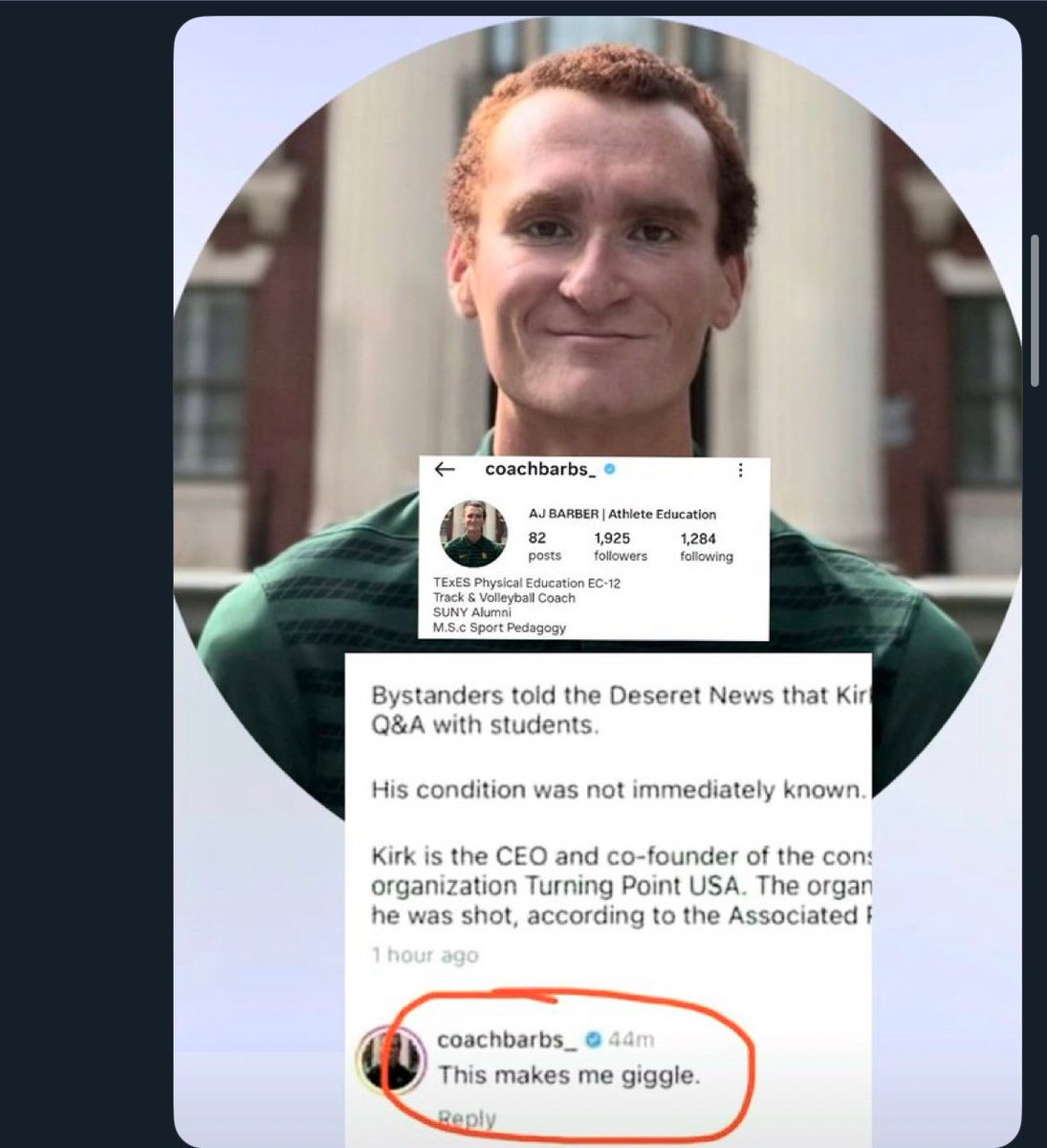 I am truly  saddened by another senseless killing yesterday. I wish to clear the air, AJ Barber isn’t on my staff or a coach <a href="/BaylorTrack/">Baylor Track & Field</a>, he has never been a staff member at Baylor Athletics either. My prayers are with Charlie’s family 🙏🏿.