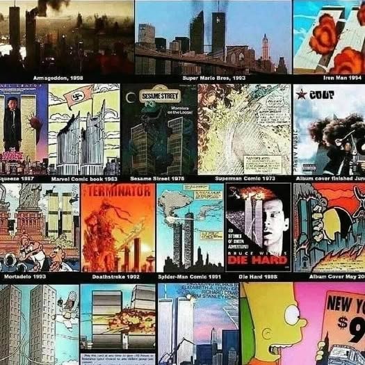 satoshibux's tweet photo. #NeverForget911 #NeverForget
Some still dont see it! also in today's scripted media,films,music clips, etc..
#OTD #WTC #September11th #September11attacks #September11Attack #September11 #NineEleven #NewYork #Gematria #Fypage #Fyp #TrendingNow #TrendingNews #Trending #Viral https://t.co/SgDrHEkIJq