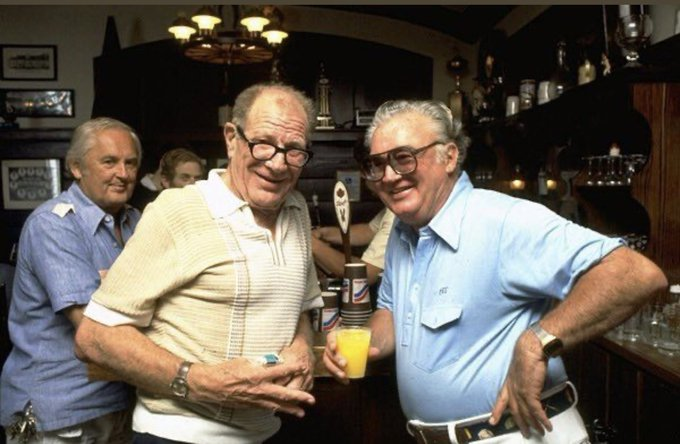 Bill Veeck and Harry Caray. A good time was had by all.