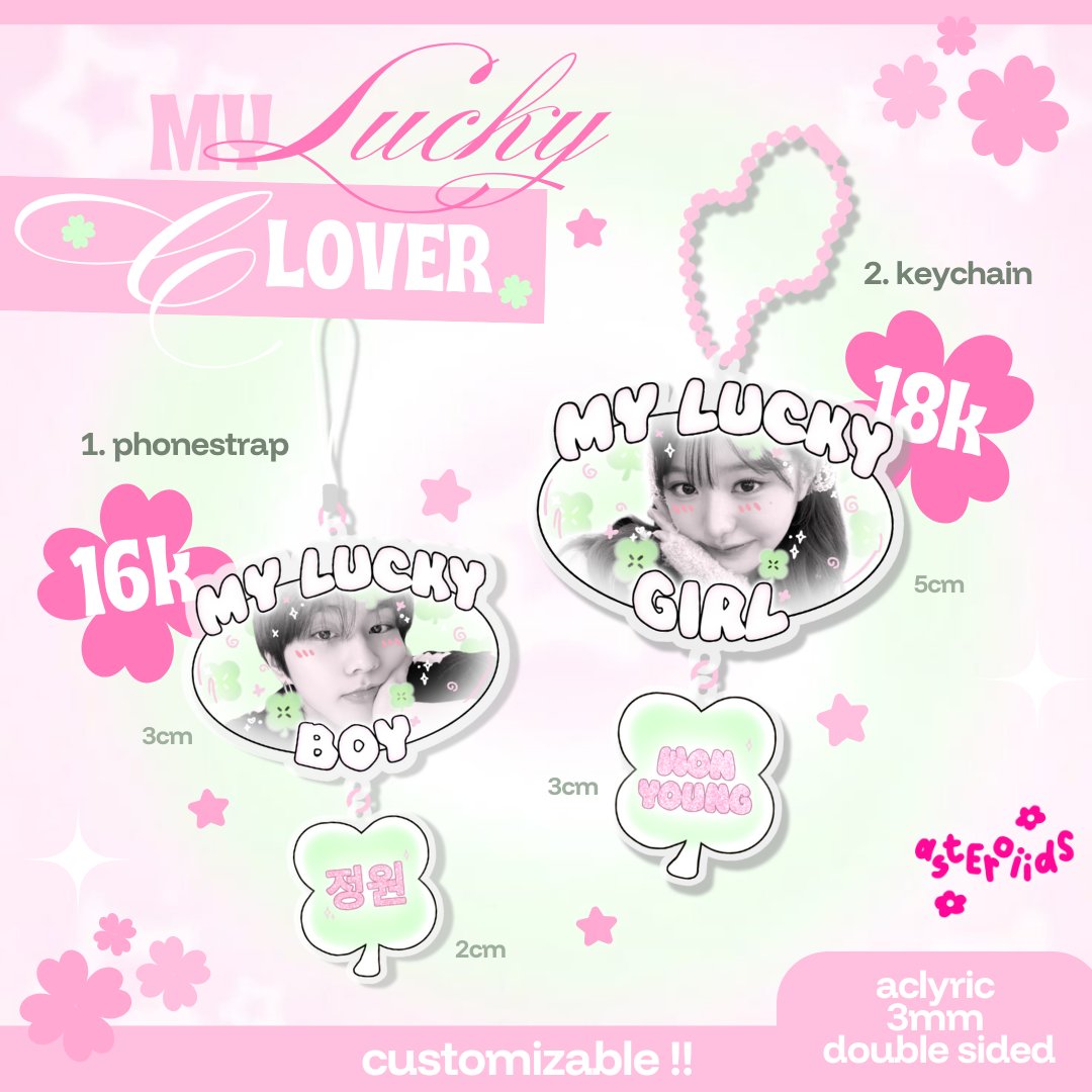 asteroiidsm's tweet photo. we're barely 2 days left! 🩷

kalian sudah punya belumm lucky charm pake foto bias 😋😏😏 yang belum coba deh check it out!! 

ada banyak catalogue (zb1, enha, ive, tws, aespa,+++) dan bisa custom !!!

supaya kemana-mana selalu 🍀lucky 🪿
https://t.co/rUeVcH6hRd https://t.co/f8HEjINC4X