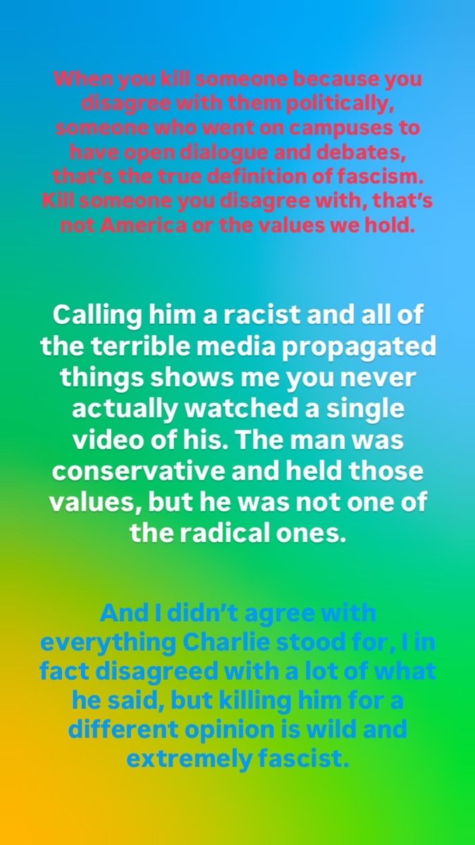 RealWerd420's tweet photo. I don’t post often, but this was terrible. RIP @charliekirk11 🕊️✝️ https://t.co/Pc4rmNbG6j