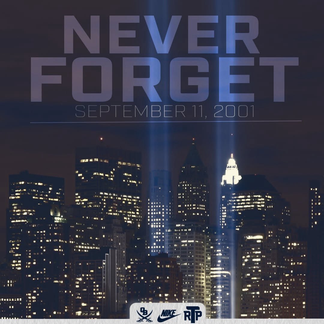 Recruit_OBFBall's tweet image. 9/11/2021 a tragedy occurred. 9/11/2025 we still take the time to honor the lives of those who lost theirs trying to save others! #SupportFirstResponders #RTP
