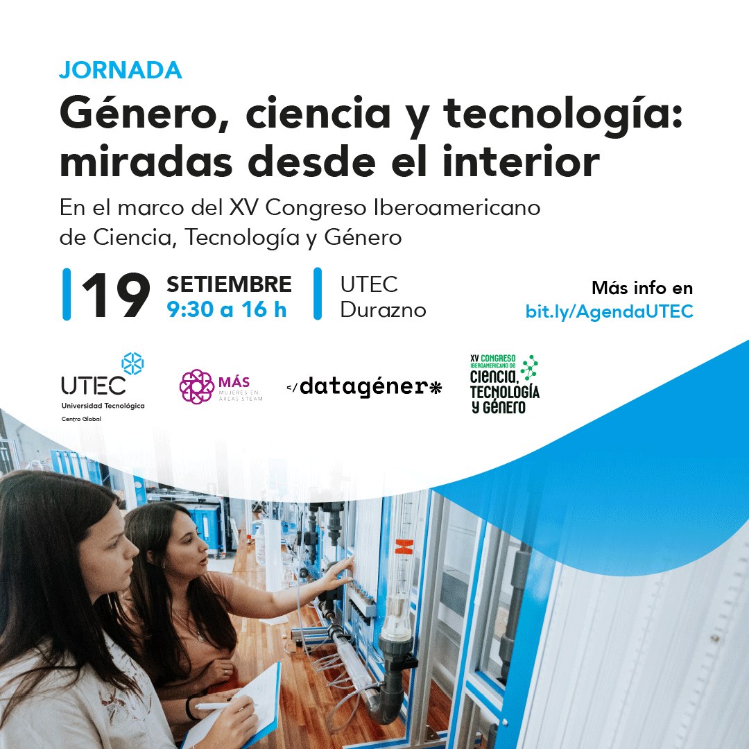 UtecGlobal's tweet photo. ¡Sumate a los intercambios sobre Género y Ciencia!👩🏻‍🔬💜

🗓️ 16-18/09 | Montevideo
Congreso Iberoamericano de Ciencia, Tecnología y Género
📑 Agenda: https://t.co/qwG284phYT

🗓️19/09 | #UTECDurazno
Jornada sobre Género, Ciencia y Tecnología
📲 Inscripciones: https://t.co/S8N6yM8M9h https://t.co/Oxw1utUCwM