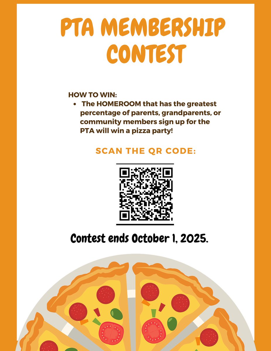 🍕The PTA Pizza Party Contest is back!!!🍕 

Please help us continue to support Pohat’s students and staff by becoming a PTA member.  The homeroom with the greatest percentage of sign-ups will win a pizza party. 
Contest ends October 1st. GOOD LUCK! 

pohatschool.givebacks.com/store?limit=21…