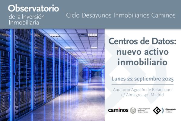 Colegio de Ingenieros de Caminos (@colegiocaminos) on Twitter photo No te pierdas la 3ª sesión del Ciclo de Desayunos Inmobiliarios Caminos sobre "Centros de datos: nuevo activo inmobiliario".
🗓️ 22/9
⌚️ 9:15
✍️ ow.ly/F0Ga50WF3Cy
Más info --> ow.ly/vVCu50WF3N9
Contamos con <a href="/ferrovial_es/">Ferrovial</a>, <a href="/begonavillacis/">Begoña Villacís</a>, <a href="/Equinix/">Equinix, Inc.</a>, <a href="/Colliers/">Colliers</a>, etc. No te pierdas la 3ª sesión del Ciclo de Desayunos Inmobiliarios Caminos sobre "Centros de datos: nuevo activo inmobiliario".
🗓️ 22/9
⌚️ 9:15
✍️ ow.ly/F0Ga50WF3Cy
Más info --> ow.ly/vVCu50WF3N9
Contamos con <a href="/ferrovial_es/">Ferrovial</a>, <a href="/begonavillacis/">Begoña Villacís</a>, <a href="/Equinix/">Equinix, Inc.</a>, <a href="/Colliers/">Colliers</a>, etc.