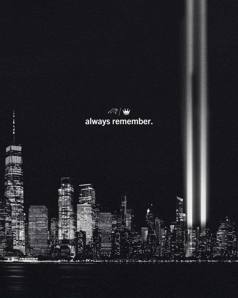 Panthers's tweet image. Honoring the lives lost and the heroes of 9/11