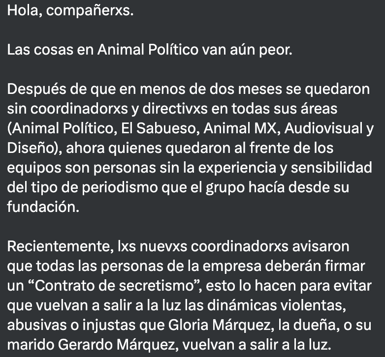 MediosTerror's tweet photo. Nos siguen llegando denuncias sobre @Pajaropolitico. https://t.co/G2O8W69vVU