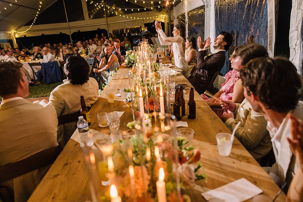 On the blog now, Sarah &amp; Mike's backyard Wye River wedding with so many beautiful details! #laurasfocusphotography #laurasfocus #baysidebride #easternshorewedding #easternshoreweddings #marylandwedding #marylandweddingphotography #marylandweddingphotographer #chesapeakebaywedding