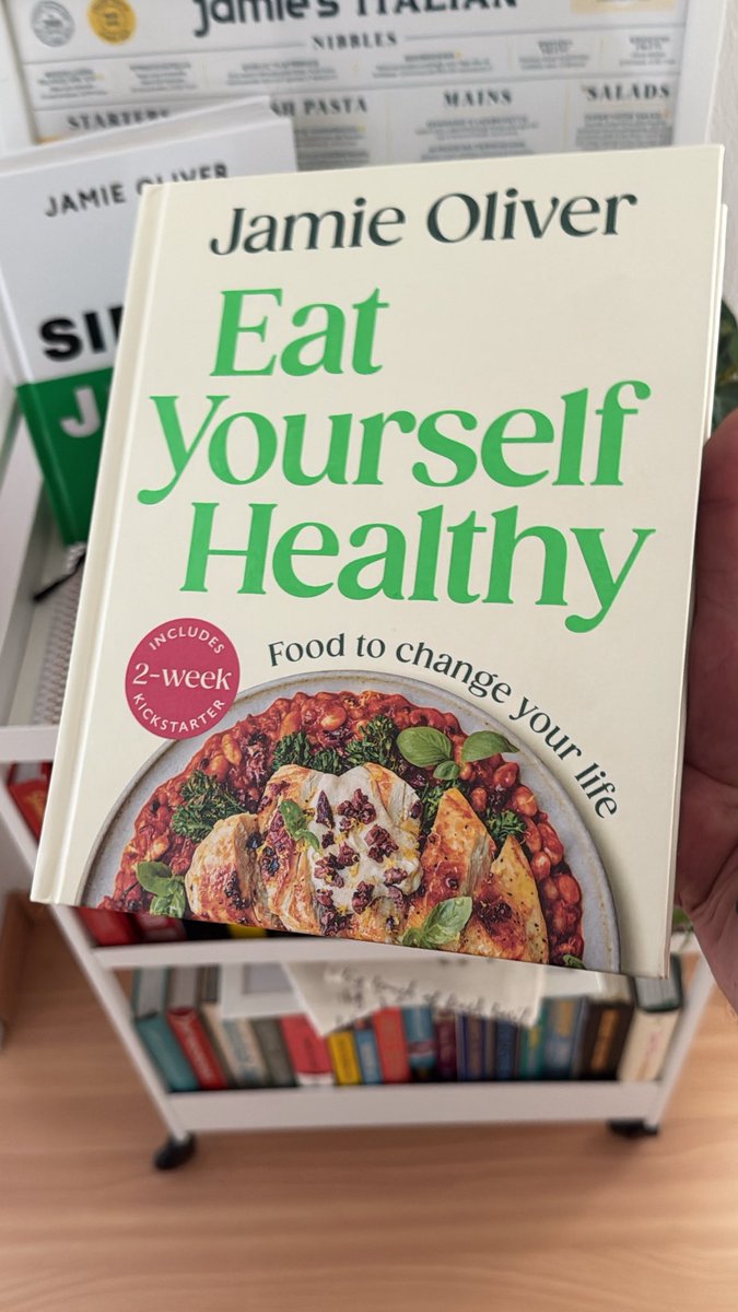 Thank you <a href="/jamieoliver/">Jamie Oliver</a> for this fantastic book👏🏻gonna have some big fun in my kitchen🥳😋 #EatYourselfHealthy