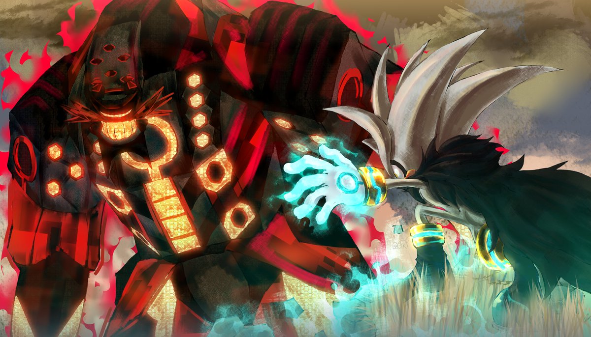 Unstoppable Hope against Undefeatable Titan

V.S. Egg-Ganto 

Inspired by <a href="/KornArt3/">KornArt</a>

#SilverTheHedgehog 
(yea it's repost, but idc)