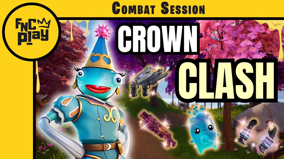 On Saturday we are playing Crown Clash by Mousetrap!

⏰9pm BST/4pm EST

Join <a href="/WornSnow88/">WornSnow88</a>’s Fortnite lobby or use the Map Code 2314-1189-1497 - we’ll be chatting but you don’t have to! 🤗

Let’s go!!

#Fortnite #GamingCommunity