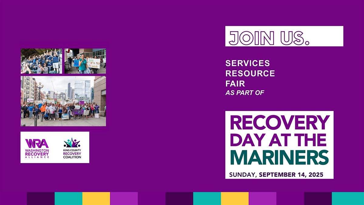 Recovery Day Resource Fair 💜!📍 Occidental Square, Seattle, 📅 Sun, Sept 14 | 9AM – 12PM, ✨ Free/low-cost: vet care, haircuts, hygiene kits &amp; more, 🎨 Rally, face painting, wellness activities and giveaways! #RecoveryDay #SeattleEvents