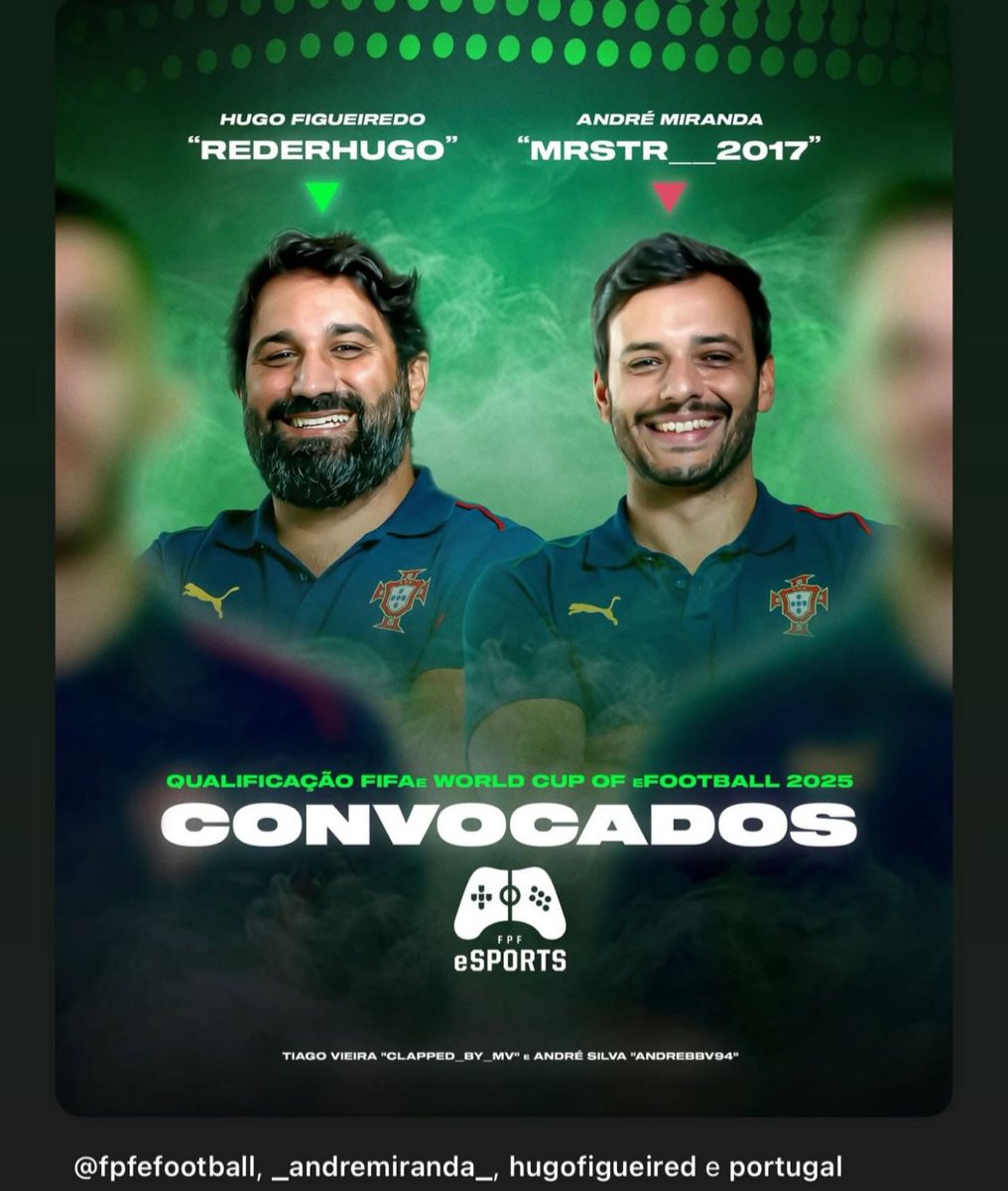 What a pleasure it is to be back on the big stage! <a href="/FIFAe/">FIFAe</a>
Training and competing , high level players such as <a href="/ReDerHug0/">Hugo Figueiredo</a> <a href="/Clapped_by_mv/">Clapped_by_mv</a> <a href="/ABbv94/">AndreBBV94</a> <a href="/RodrigoBilro1/">Rodrigo Bilro</a> <a href="/mickey94120/">torrecelos</a> <a href="/BsjBuba/">Buba_bsj</a> and Luufy-Tarou.
Thanks for the opportunity 🇵🇹
<a href="/FPFeSPORTS/">FPF eSPORTS</a> 
<a href="/Quinzas_/">Francisco Cruz</a> 
<a href="/PedroLamyViras/">Pedro Lamy Viras</a>