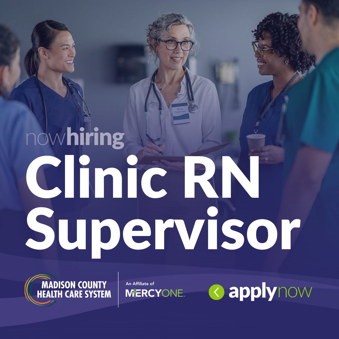 MadCoHealth's tweet photo. 𝗟𝗲𝗮𝗱 𝗮 𝗴𝗿𝗲𝗮𝘁 𝘁𝗲𝗮𝗺 as our Clinic RN Supervisor! Teamwork, supportive culture, top benefits + retirement plan. Make your job the best part of your day. 𝗔𝗽𝗽𝗹𝘆: https://t.co/zF3NyeNCt2 https://t.co/SDWqQqSenN