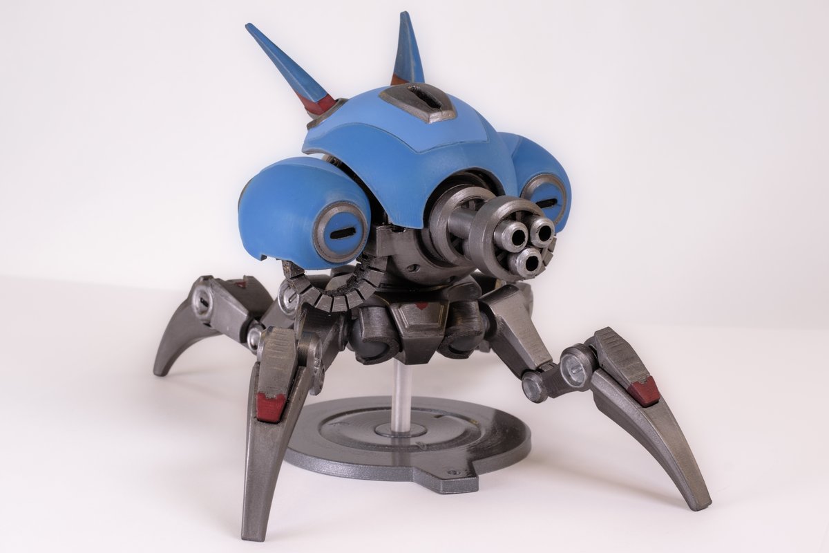BenABickle's tweet photo. It might be a bit late to the party but I finally wrapped up my side project: Making a 3D Printable Gunbot. I wrote a full article breaking it down on my blog #3DPrinting #Gunpla #ModelKit #TechArt 
https://t.co/FGqoRdwQnJ https://t.co/wxmj3XpqWH