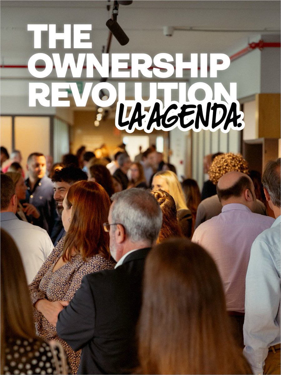 𝗔 𝘀𝗼𝗹𝗼 𝟲 𝗱𝗶𝗮𝘀.

Te presentamos la agenda de The Ownership Revolution.