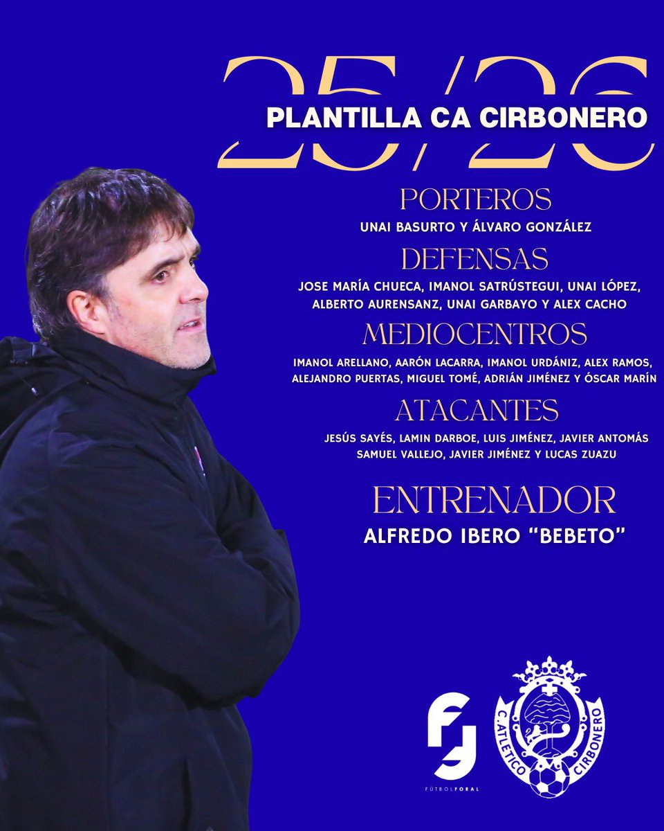 Fútbol Foral (@futbolforal) on Twitter photo 𝗣𝗟𝗔𝗡𝗧𝗜𝗟𝗟𝗔𝗦 𝗧𝗘𝗥𝗖𝗘𝗥𝗔 𝗥𝗙𝗘𝗙 🆕🔰
¡Seguimos con la #TerceraRFEF, vamos a por la 𝘀𝗲𝗴𝘂𝗻𝗱𝗮 𝗷𝗼𝗿𝗻𝗮𝗱𝗮 de liga!
_________________________________
👉🏻 Aquí la presentación para la 𝟐𝟓-𝟐𝟔 de la <a href="/PenaSportFC/">PEÑA SPORT FC</a>, <a href="/BidezarraFC/">FC Bidezarra</a> y <a href="/CAT_Cirbonero/">C.A Cirbonero</a>. #FUTBOLFORAL 𝗣𝗟𝗔𝗡𝗧𝗜𝗟𝗟𝗔𝗦 𝗧𝗘𝗥𝗖𝗘𝗥𝗔 𝗥𝗙𝗘𝗙 🆕🔰
¡Seguimos con la #TerceraRFEF, vamos a por la 𝘀𝗲𝗴𝘂𝗻𝗱𝗮 𝗷𝗼𝗿𝗻𝗮𝗱𝗮 de liga!
_________________________________
👉🏻 Aquí la presentación para la 𝟐𝟓-𝟐𝟔 de la <a href="/PenaSportFC/">PEÑA SPORT FC</a>, <a href="/BidezarraFC/">FC Bidezarra</a> y <a href="/CAT_Cirbonero/">C.A Cirbonero</a>. #FUTBOLFORAL