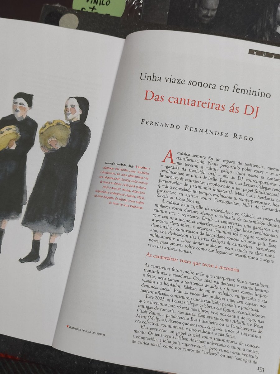 No novo número da revista Grial da Editorial Galaxia inclúo o artigo "Das Cantareiras ás DJ: Unha Viaxe Sonora en Feminino". Falando de Zavala...

<a href="/EdGalaxia/">Editorial Galaxia</a> #RevistaGrial #folk #cantareiras #Galicia #DJ